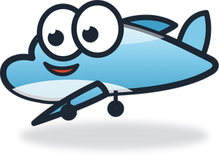 Blue CEA airliner sprite from Plane Parade