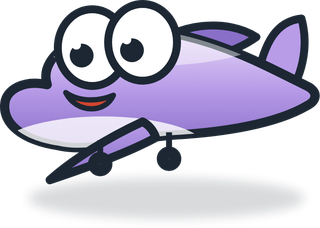 Purple TOT airliner sprite from Plane Parade